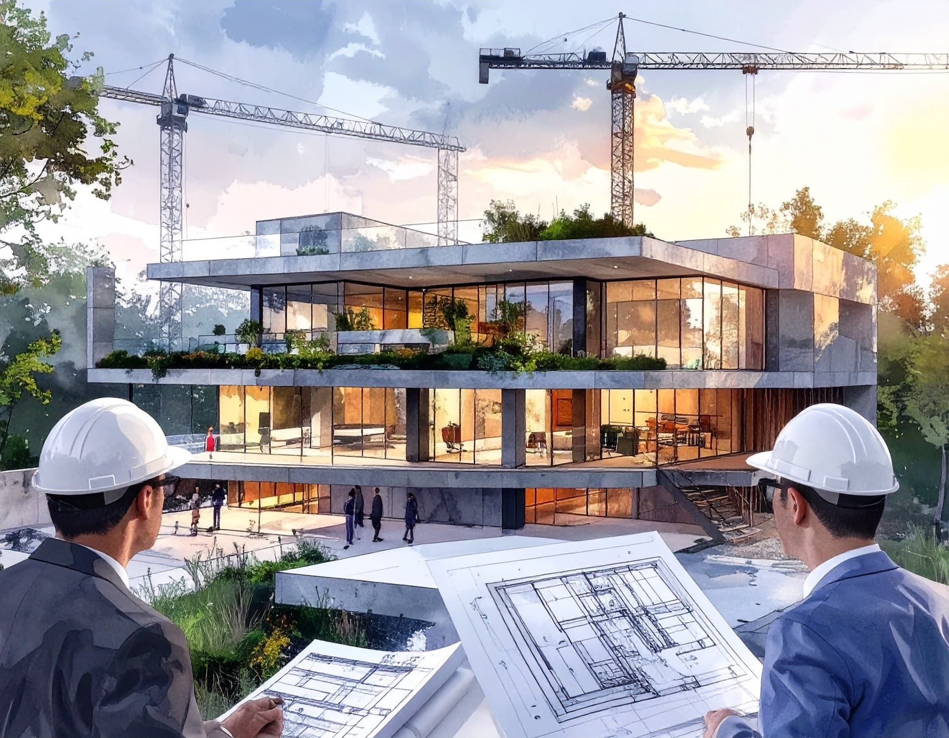 Moderna byggprojekt där hållbarhet och affärsnytta möts